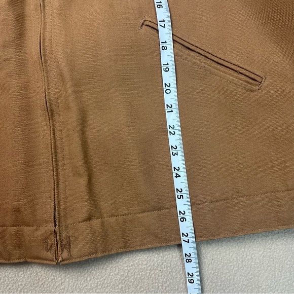 Carhartt Jacket Mens 54 Regular Brown Detroit Blanket Lined Canvas J01 BRN NEW - Picture 3 of 11
